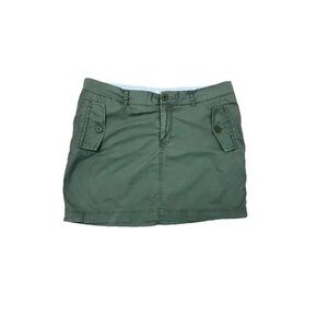 Gap Women's Mini Skirt Army Green Sage Sz 12 VTG Y2K Pockets